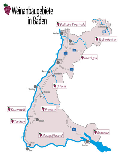 Weinland-Baden-Karte