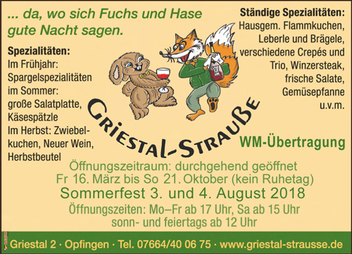 Griestal-Strauße Freiburg-Opfingen