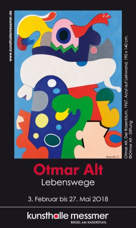 Ausstellung Otmar Alt – Lebenswege. 3. Februar bis 27. Mai 2018 in der Kunsthalle Messmer, Riegel am Kaiserstuhl