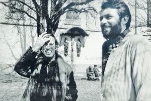 Foto von Dirk Nabering und Gidon Kremer in Freiburg im März 1985