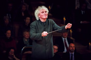 Foto des Dirigenten der Berliner Philharmoniker Sir Simon Rattle